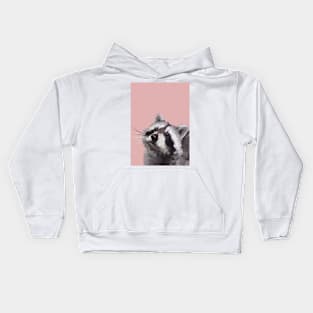 cute raccoon Kids Hoodie